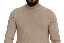 Load image into Gallery viewer, Dolce &amp; Gabbana Elegant Beige Crewneck Wool Sweater
