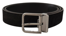 Load image into Gallery viewer, Dolce &amp; Gabbana Elegant Black Leather Grosgrain Belt
