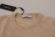 Load image into Gallery viewer, Dolce &amp; Gabbana Elegant Beige Crewneck Wool Sweater
