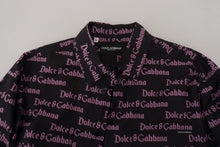 Load image into Gallery viewer, Dolce &amp; Gabbana Elegant Slim Fit Black Dress Shirt
