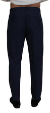 Load image into Gallery viewer, Dolce &amp; Gabbana Blue Cotton Slim Trousers Chinos Pants
