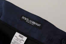 Load image into Gallery viewer, Dolce &amp; Gabbana Blue Cotton Slim Trousers Chinos Pants
