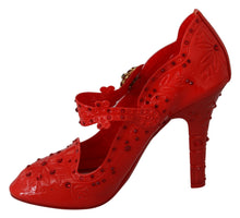 Load image into Gallery viewer, Dolce &amp; Gabbana Chic Red Crystal Cinderella Pumps
