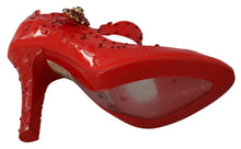 Load image into Gallery viewer, Dolce &amp; Gabbana Chic Red Crystal Cinderella Pumps
