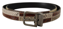 Load image into Gallery viewer, Dolce &amp; Gabbana Multicolor Patchwork Snakeskin Belt
