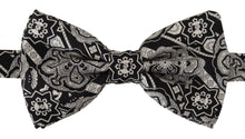 Load image into Gallery viewer, Dolce &amp; Gabbana Elegant Silk Black and White Bow Tie
