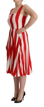 Load image into Gallery viewer, Dolce &amp; Gabbana Elegant A-Line Striped Shift Dress
