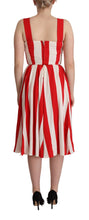 Load image into Gallery viewer, Dolce &amp; Gabbana Elegant A-Line Striped Shift Dress
