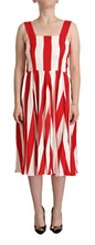 Load image into Gallery viewer, Dolce &amp; Gabbana Elegant A-Line Striped Shift Dress

