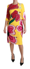 Load image into Gallery viewer, Dolce &amp; Gabbana Sunshine Bloom Sheath Knee-Length Dress
