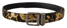 Load image into Gallery viewer, Dolce &amp; Gabbana Multicolor Leather Belt with Black Buckle
