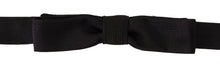 Load image into Gallery viewer, Dolce &amp; Gabbana Elegant Silk Black Bow Tie
