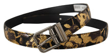 Load image into Gallery viewer, Dolce &amp; Gabbana Multicolor Leather Belt with Black Buckle
