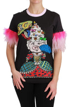 Load image into Gallery viewer, Dolce &amp; Gabbana Chic Crewneck Year of the Pig Motif Tee
