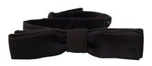 Load image into Gallery viewer, Dolce &amp; Gabbana Elegant Silk Black Bow Tie
