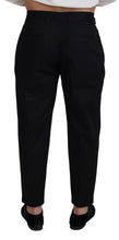 Load image into Gallery viewer, Dolce &amp; Gabbana Black Cotton Chino Formal Pants
