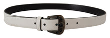 Load image into Gallery viewer, Dolce &amp; Gabbana Elegant White Vitello Leather Belt

