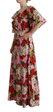 Load image into Gallery viewer, Dolce &amp; Gabbana Enchanting Floral Silk Maxi Dress
