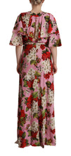 Load image into Gallery viewer, Dolce &amp; Gabbana Enchanting Floral Silk Maxi Dress
