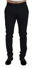 Load image into Gallery viewer, Dolce &amp; Gabbana Black Wool Chino Formal Pants
