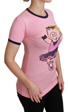 Load image into Gallery viewer, Dolce &amp; Gabbana Pink YEAR OF THE PIG Top Cotton T-shirt
