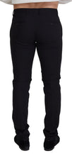 Load image into Gallery viewer, Dolce &amp; Gabbana Black Wool Chino Formal Pants
