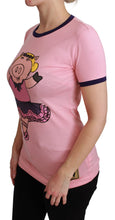Load image into Gallery viewer, Dolce &amp; Gabbana Pink YEAR OF THE PIG Top Cotton T-shirt
