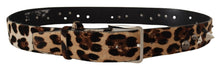 Load image into Gallery viewer, Dolce &amp; Gabbana Elegant Leopard Print Leather Belt
