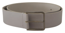 Load image into Gallery viewer, Dolce &amp; Gabbana Elegant White Vitello Leather Belt
