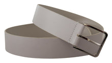 Load image into Gallery viewer, Dolce &amp; Gabbana Elegant White Vitello Leather Belt
