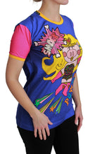 Load image into Gallery viewer, Dolce &amp; Gabbana Purple PIG SUPERGIRL Top Cotton T-shirt
