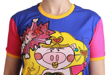 Load image into Gallery viewer, Dolce &amp; Gabbana Purple PIG SUPERGIRL Top Cotton T-shirt
