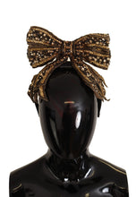 Load image into Gallery viewer, Dolce &amp; Gabbana Elegant Gold Embellished Silk Diadem
