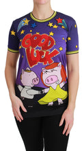 Load image into Gallery viewer, Dolce &amp; Gabbana Elegant Crewneck Motive Tee in Purple
