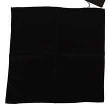 Load image into Gallery viewer, Dolce &amp; Gabbana Black 100% Silk Square Handkerchief Scarf
