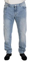 Load image into Gallery viewer, Dolce &amp; Gabbana Light Blue Washed Cotton Denim Jeans
