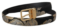 Load image into Gallery viewer, Dolce &amp; Gabbana Multicolored Jacquard Leather Belt
