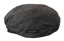 Load image into Gallery viewer, Dolce &amp; Gabbana Gray Newsboy Men Capello Cotton Blend Hat
