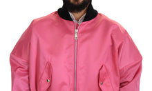 Load image into Gallery viewer, Dolce &amp; Gabbana Elegant Pink Nylon Bomber Jacket
