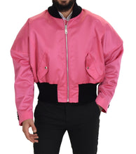 Load image into Gallery viewer, Dolce &amp; Gabbana Elegant Pink Nylon Bomber Jacket
