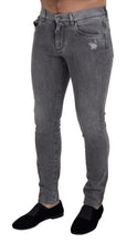 Load image into Gallery viewer, Dolce &amp; Gabbana Grey Washed Cotton Skinny Denim Jeans
