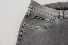 Load image into Gallery viewer, Dolce &amp; Gabbana Grey Washed Cotton Skinny Denim Jeans
