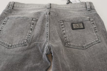 Load image into Gallery viewer, Dolce &amp; Gabbana Grey Washed Cotton Skinny Denim Jeans
