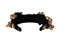 Load image into Gallery viewer, Dolce &amp; Gabbana Embroidered Silk Crystal Tiara
