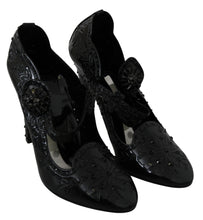 Load image into Gallery viewer, Dolce &amp; Gabbana Elegant Crystal Embellished Cinderella Pumps
