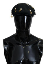 Load image into Gallery viewer, Dolce &amp; Gabbana Elegant Black Cotton Newsboy Hat
