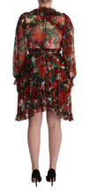 Load image into Gallery viewer, Dolce &amp; Gabbana Floral Silk Mini Knee High Dress
