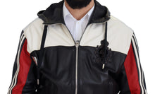 Load image into Gallery viewer, Dolce &amp; Gabbana Elite Black Leather Hooded Bomber Jacket
