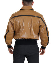Load image into Gallery viewer, Dolce &amp; Gabbana Elegant Dark Camel Zip Blouson Jacket

