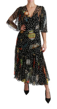 Load image into Gallery viewer, Dolce &amp; Gabbana Elegant Silk Pleated A-Line Maxi Dress
